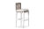 Delta Kappa Bar Stool in White For Sale In New York - Image 6 of 6