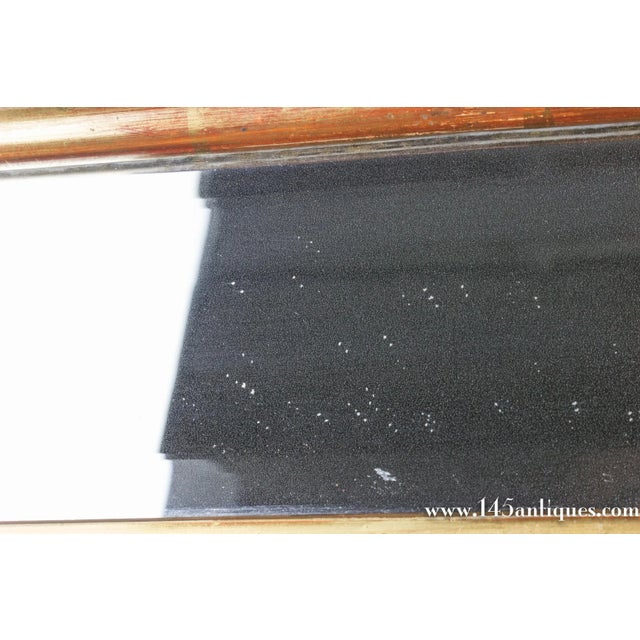Silver French 19th Century Carved Giltwood and Beveled Mirror For Sale - Image 8 of 12