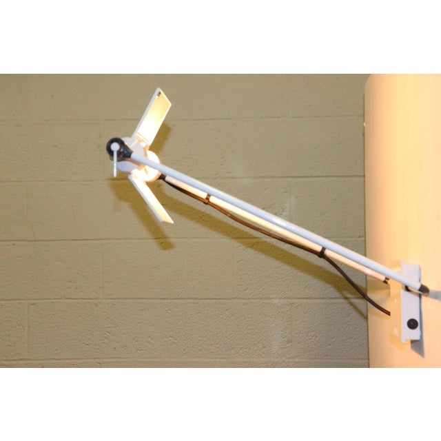 Metal Lippa 55 1980s Castaldi Wall-Ceiling Lamp White For Sale - Image 7 of 13