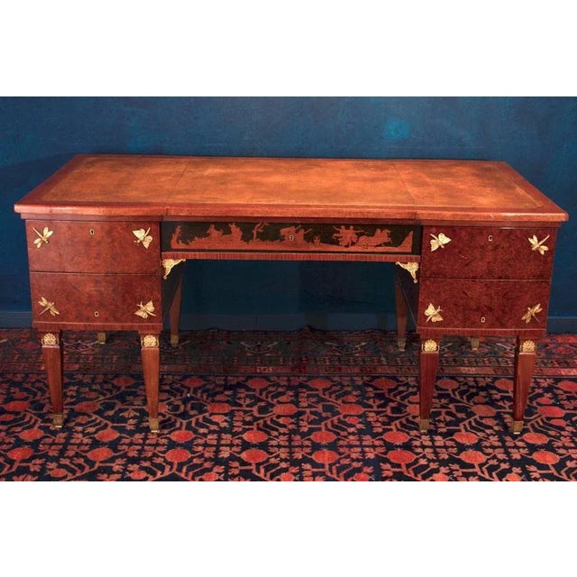 Liberty Outstanding Writing Desk Attributed to V. Ducrot, 1930 For Sale - Image 4 of 10