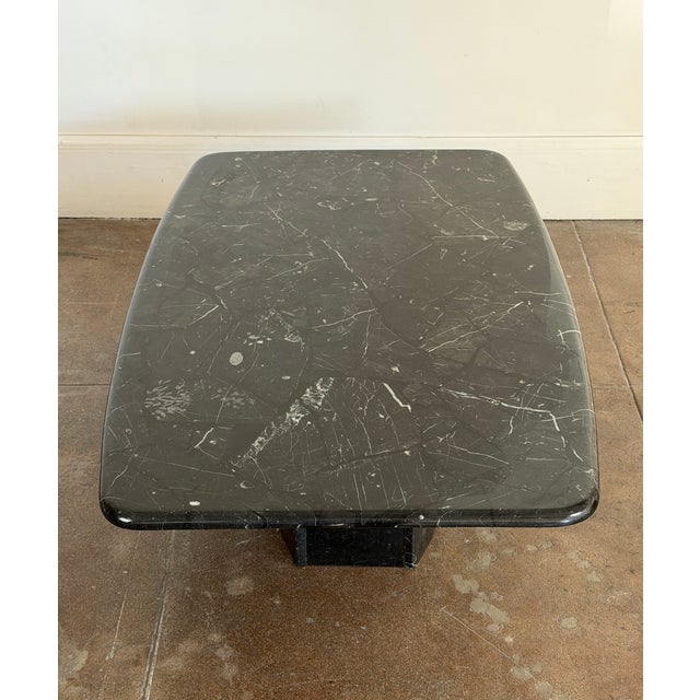 Vintage 1980's Black Marble Coffee Table For Sale - Image 11 of 14