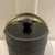 Mid 20th Century Black and Brass Leather Pinstripe Ice Bucket For Sale - Image 11 of 12