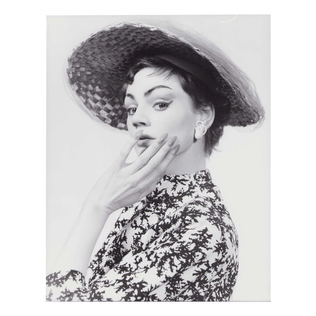 Klaus Redenbacher, Lady's Hat Fashion, 1954, Photograph For Sale