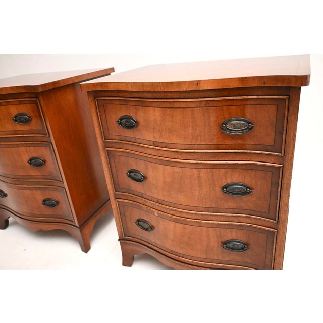 Georgian Bedside Chests, 1950s, Set of 2 For Sale - Image 9 of 10