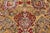 Antique Kashan Burgundy and Golden-Beige Silk Persian Rug For Sale In New York - Image 6 of 7