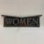 Vintage 1941 Cast Aluminum Women Door Plaque For Sale - Image 13 of 13