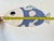 Blue Mid 20th Century Handmade Coastal Ceramic Fish Wall Plaque | Blue & White Textured Pottery Sculpture For Sale - Image 8 of 9