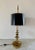 French Bouillotte Lamp With Black Tole Shade and Dolphin Motif Base For Sale - Image 10 of 12