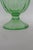 Green Paneled Depression Glass Candy Dish Footed Jar With Pointed Lid 4844b For Sale - Image 12 of 14