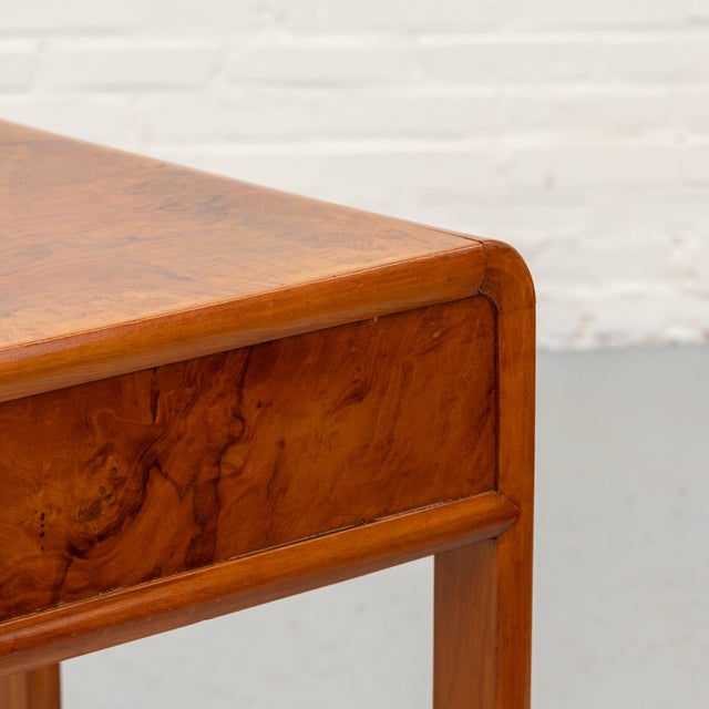 Art Deco Italian Burl Wood Desk, 1930s For Sale - Image 9 of 16