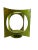 Green Mid-Century Modern Hanova of Pasadena Green Enameled Abstract Metal Candle Holder For Sale - Image 8 of 10