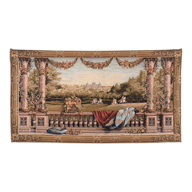 Château Bellevue Panoramique Tapestry - 150 X 275 Cm (4'11" X 9'0") - Requires Rod Size 6 For Sale