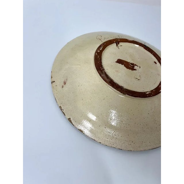 Ceramic Plate by Puigdemont, 1960s For Sale - Image 6 of 8