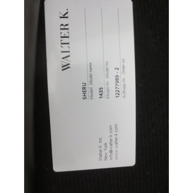 Walter Knoll Sheru Armchair in Black Leather (New) For Sale In New York - Image 6 of 8