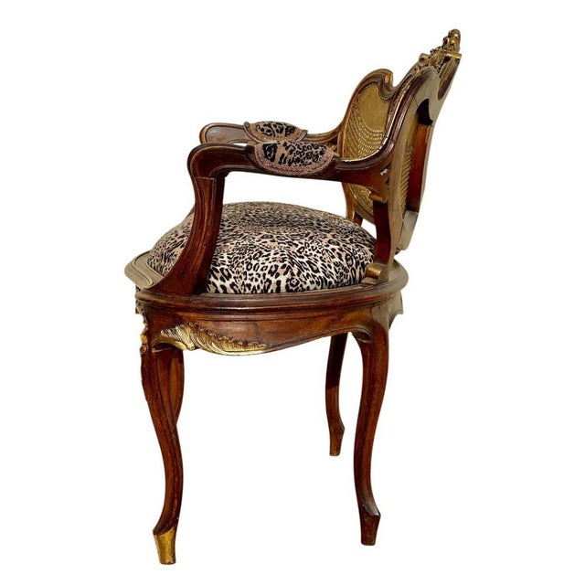 Brown Small Louis XV Style Bench For Sale - Image 8 of 13