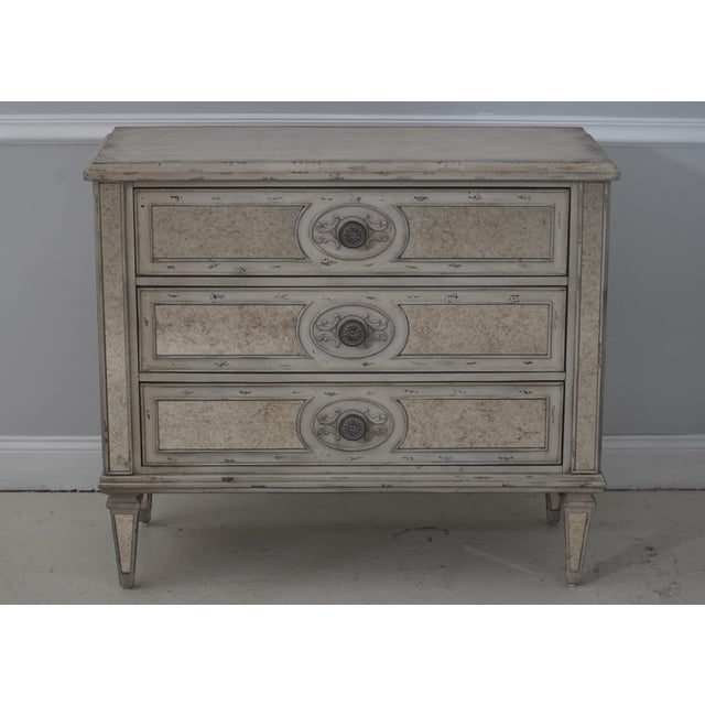 Hollywood Regency Pair Hooker Hollywood Regency 3 Drawer Commode Chests For Sale - Image 3 of 18