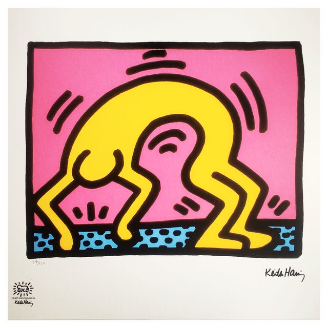 After Keith Haring, Composition, 1990s, Lithograph For Sale