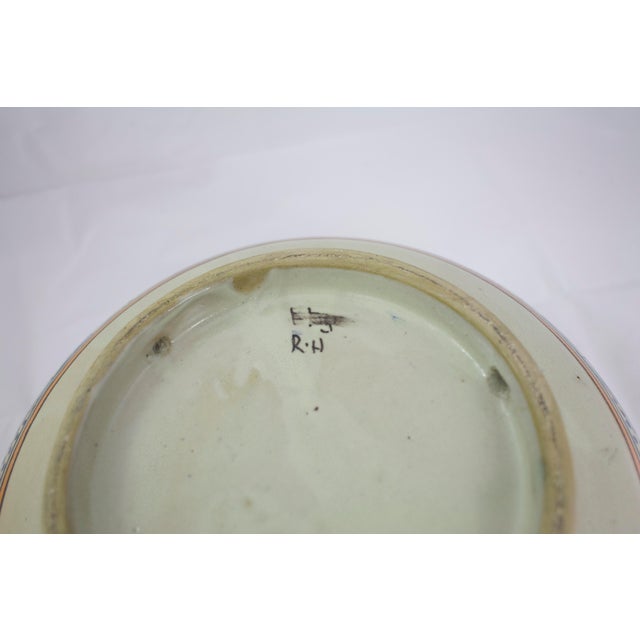 Ceramic Vintage Large Moroccan Pottery Bowl For Sale - Image 7 of 9