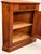 1960s Low Louis Philippe Style Plinth Corner Cabinets in Cherrywood, 1960s For Sale - Image 5 of 8