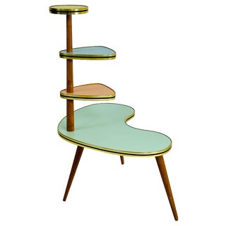 Large German Colorful Plant Stand, 1950s For Sale