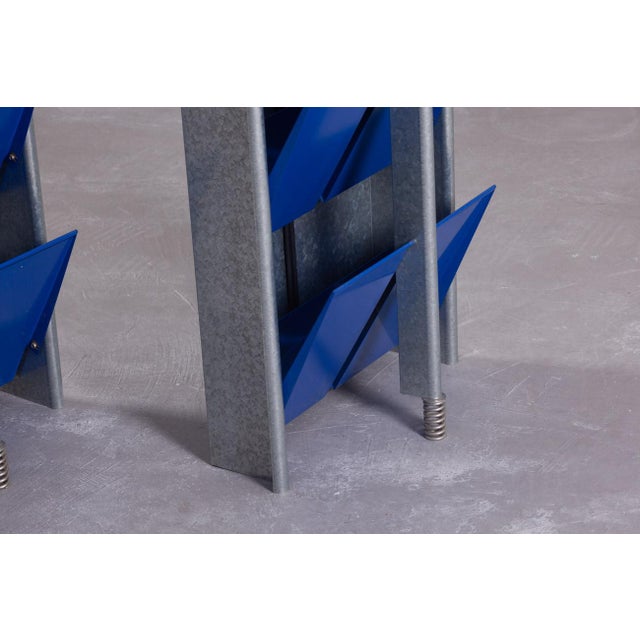 Vinatge Lehni Punk Shoe Rack by Hanspeter Weidmann, Switzerland, 1980s For Sale - Image 10 of 11