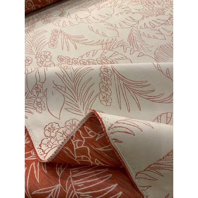 2010s Brunschwig & Fils "Captiva" Indoor / Outdoor Tropical Woven Fabric - 11 Yards For Sale - Image 5 of 7