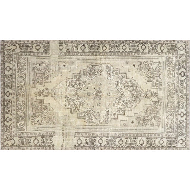 1960s Turkish Oushak Rug For Sale In Los Angeles - Image 6 of 6