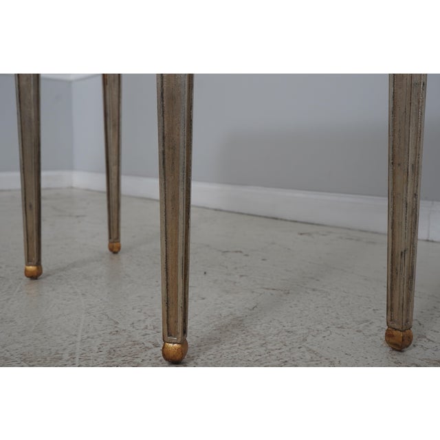 Silver Maitland Smith Italian Neoclassical Console Table For Sale - Image 8 of 14