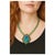 Bochic "Capri" Vintage Diamonds, Emeralds & Turquoise Necklace Set In 18K & Silver For Sale - Image 15 of 18