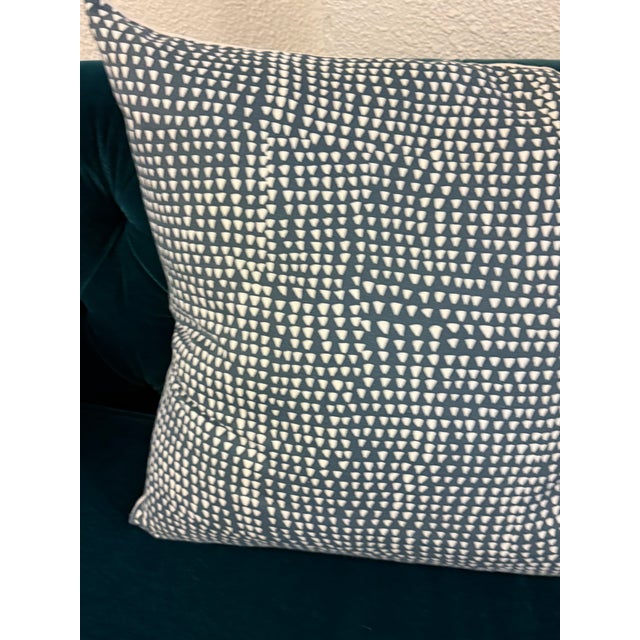 Boho Chic St. Frank Indigo Arrows Throw Pillows, Pair For Sale - Image 3 of 12