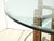 Vintage McGuire Organic Modern Bamboo Rattan Round Dining Table W Leather Straps For Sale - Image 14 of 16