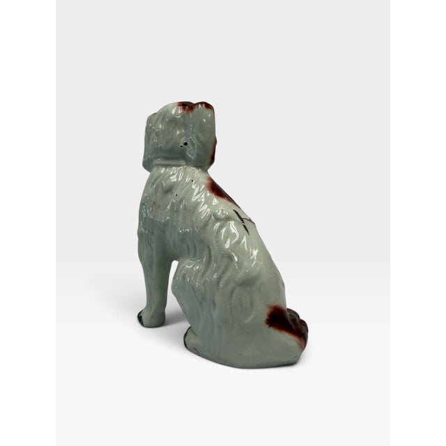 English Vintage Wade England Staffordshire Style Ceramic Spaniel Mantel Dog Figurine For Sale - Image 3 of 6