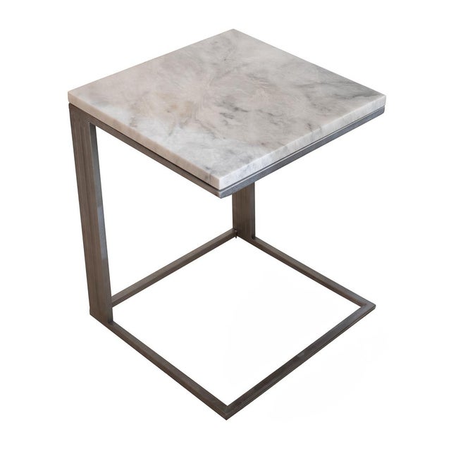 Marble Top Side Table from Forzini For Sale - Image 9 of 10