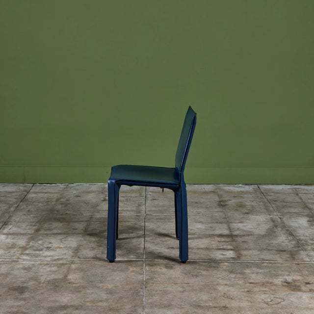 Cassina Mario Bellini Cab Side Chair for Cassina For Sale - Image 4 of 18