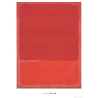 Mark Rothko, Red & Orange, Edition: 500, 2015, Offset Lithograph For Sale
