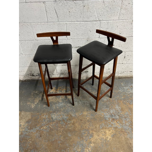 The quality and look of these barstools will surely set apart any room they are placed in. Designed by Knud Bent for...