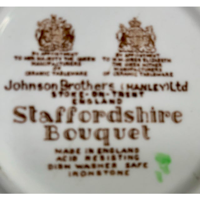 Vintage Staffordshire Bouquet Dinnerware by Johnson Brothers - Set of 41 For Sale In Phoenix - Image 6 of 6