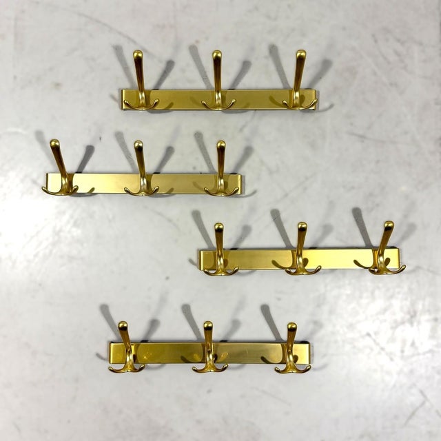 Vintage Aluminium Wall Coat Racks, 1960s, Set of 4 For Sale - Image 14 of 14