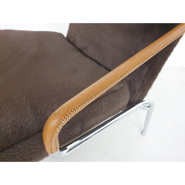 Set of Lounge Chair and Ottoman by Rodolfo Dordoni for Minotti Berman, Italy, 1990s For Sale - Image 15 of 18