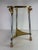 Vintage Glamorous Brass and Chrome Martini Table For Sale - Image 9 of 10