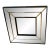 1980s Neo Deco LaBarge Style Beveled, Stepped Mirror For Sale