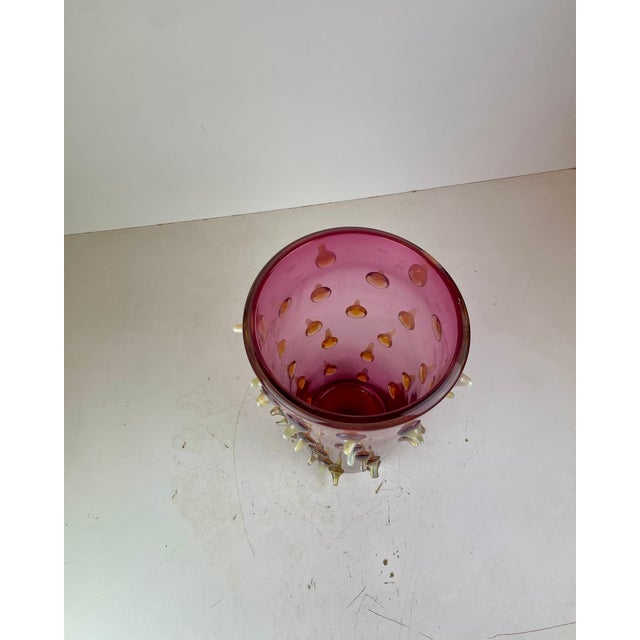 1990s Thorn Spikes Murano Glass Vase by Pino Signoretto, Italy, 1990s For Sale - Image 5 of 18