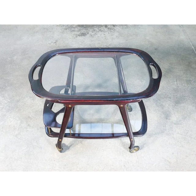 Metal Vintage Food Trolley by Cesare Lacca, 1950s For Sale - Image 7 of 12