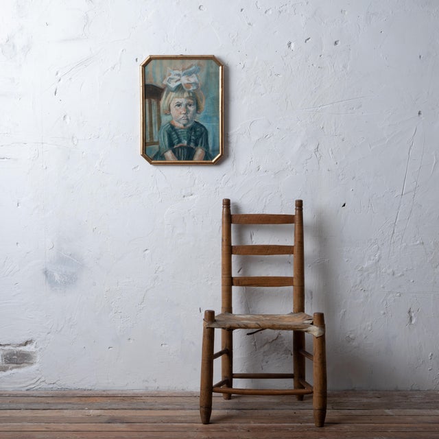 Hans Veestra (Holland) Pastel portrait of four year old German girl named Ingeborg Ilse Kuchler, 1922. frame: 14 ¼ by 18 ¾...