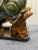 Incredibly intricate majolica foo dogs of vibrant color and true antiques! Heavy sculptures that will make a statement in...