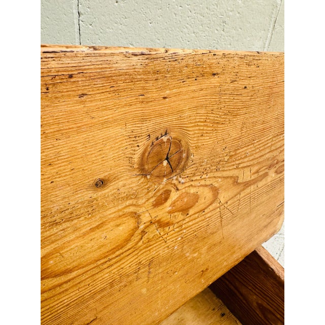 European Rustic Pine Desk For Sale - Image 9 of 11