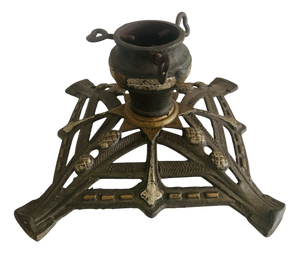 Vintage Art Deco Cast Iron Christmas Tree Stand from Germany, 1930s