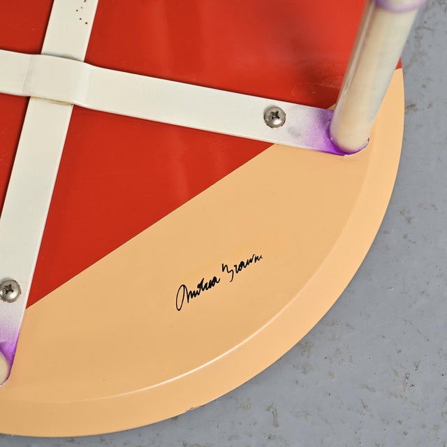 Polinio Pedestal Table by Andrea Branzi, 1990 For Sale - Image 10 of 13