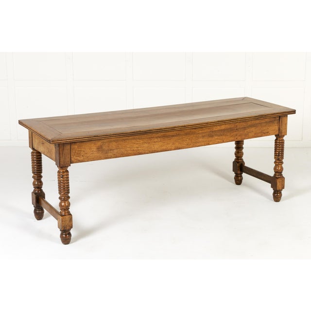 19th Century French Walnut Drapers Table For Sale - Image 6 of 10