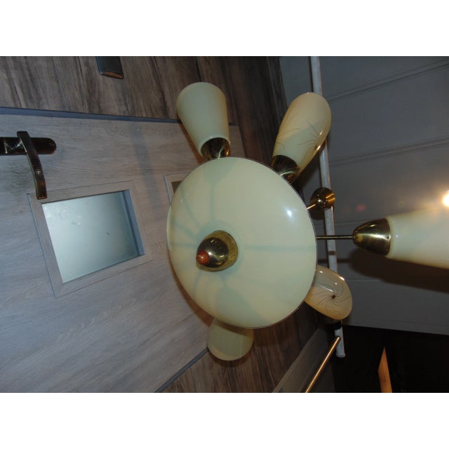 Mid-Century Modern Vintage Chandelier, 1960s For Sale - Image 3 of 8